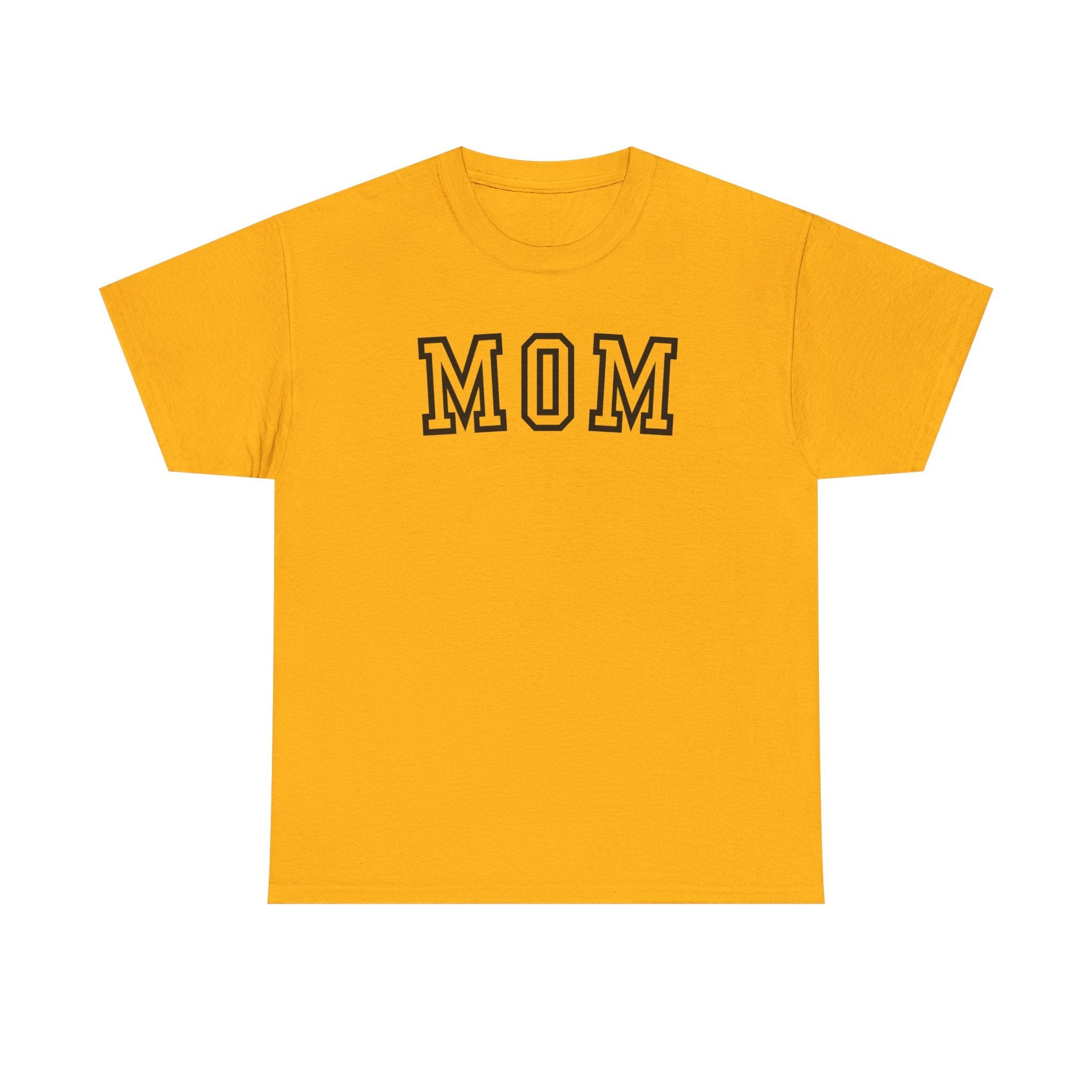Mom Letterman T‑Shirt — Classic Collegiate 'MOM' Tee for Mother's Day & Everyday