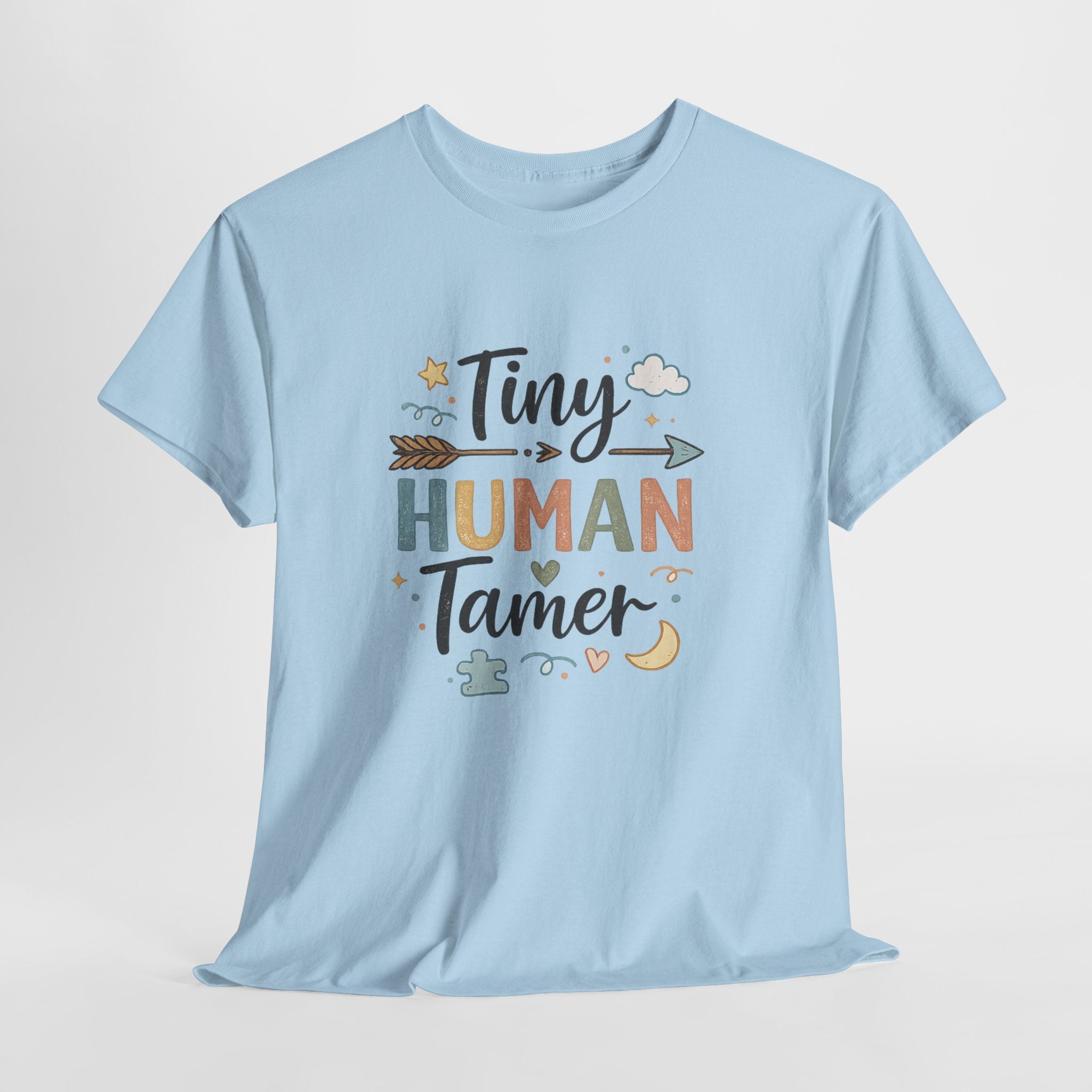 Tiny Human Tamer Mom T-Shirt — Funny Single Mom Momlife Tee