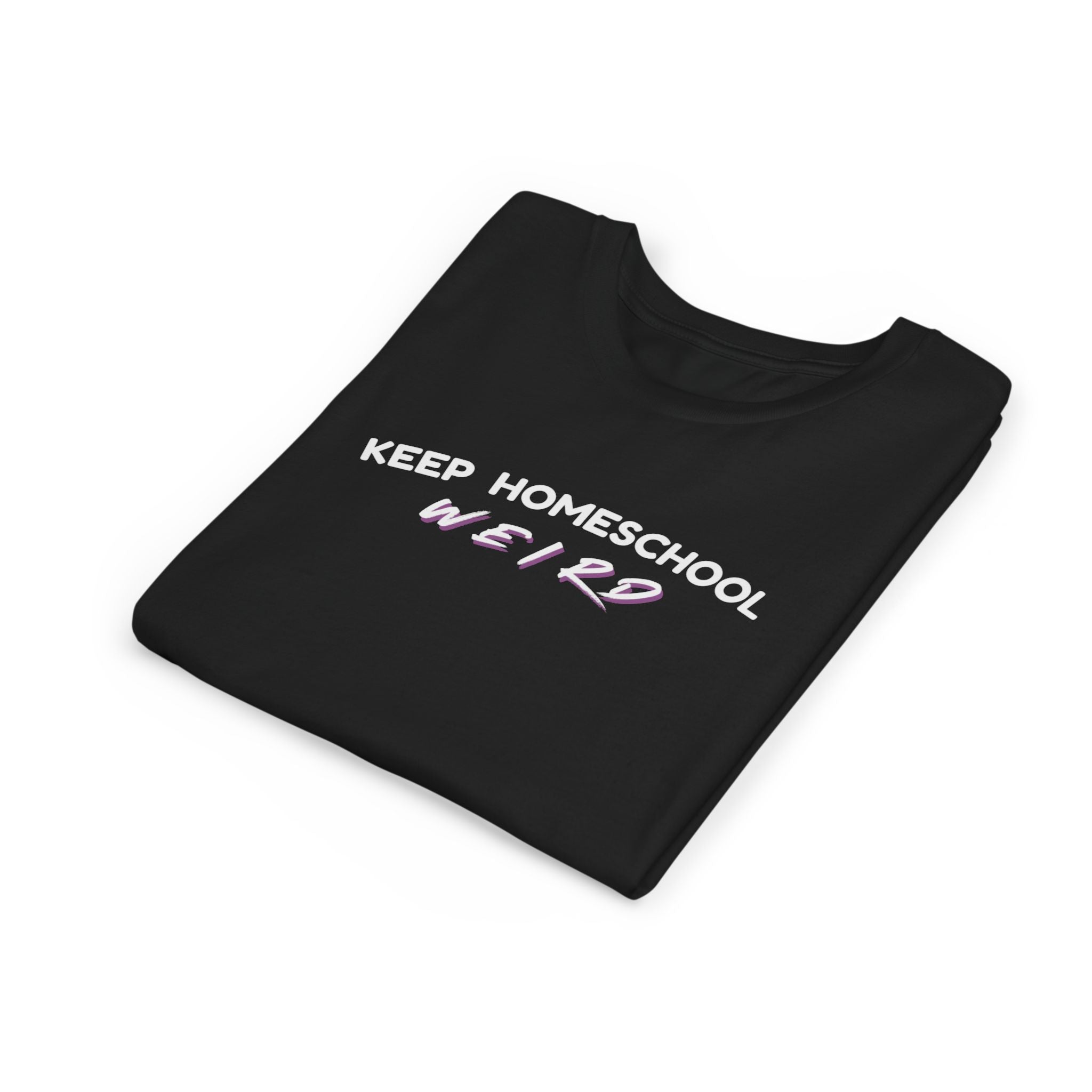 Keep Homeschool Weird Youth T-Shirt — Bella + Canvas Comfortable Tee for Kids