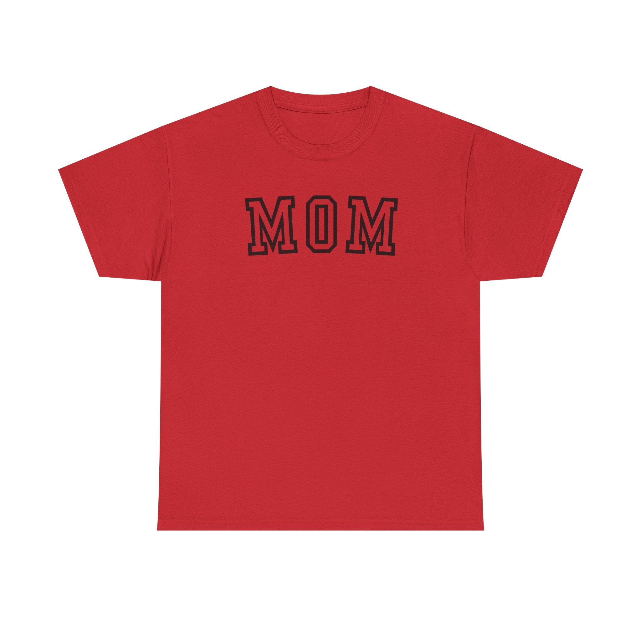 Mom Letterman T‑Shirt — Classic Collegiate 'MOM' Tee for Mother's Day & Everyday
