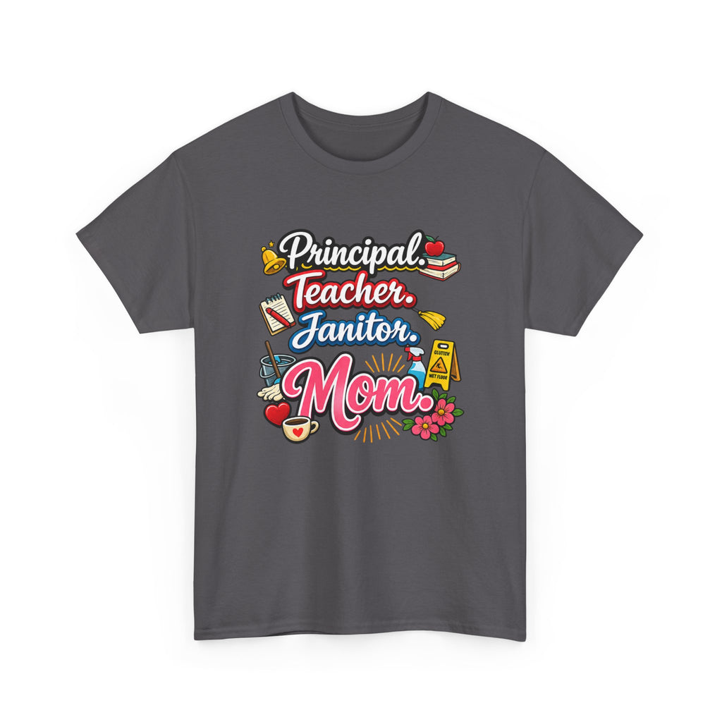 Homeschool Mom T-Shirt — 'Homeschooling Mom Who Does It All'