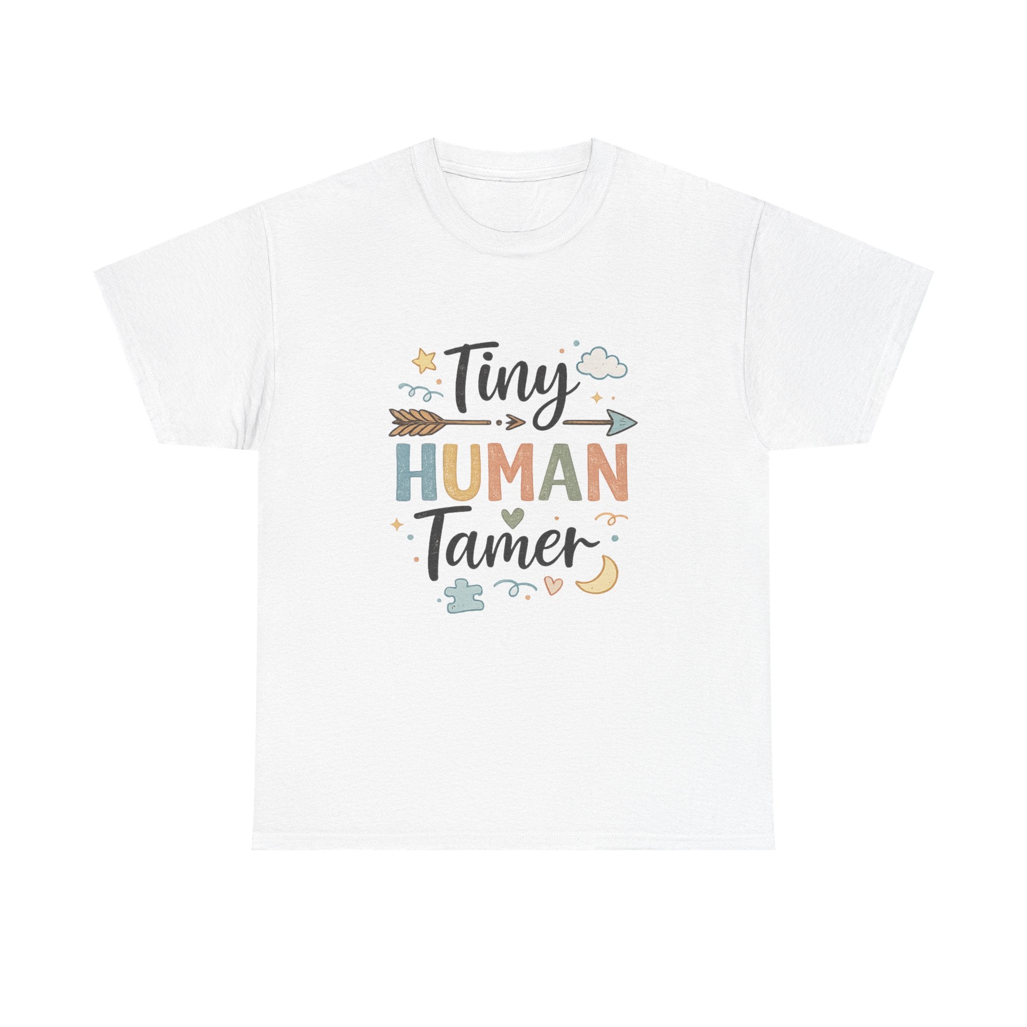 Tiny Human Tamer Mom T-Shirt — Funny Single Mom Momlife Tee