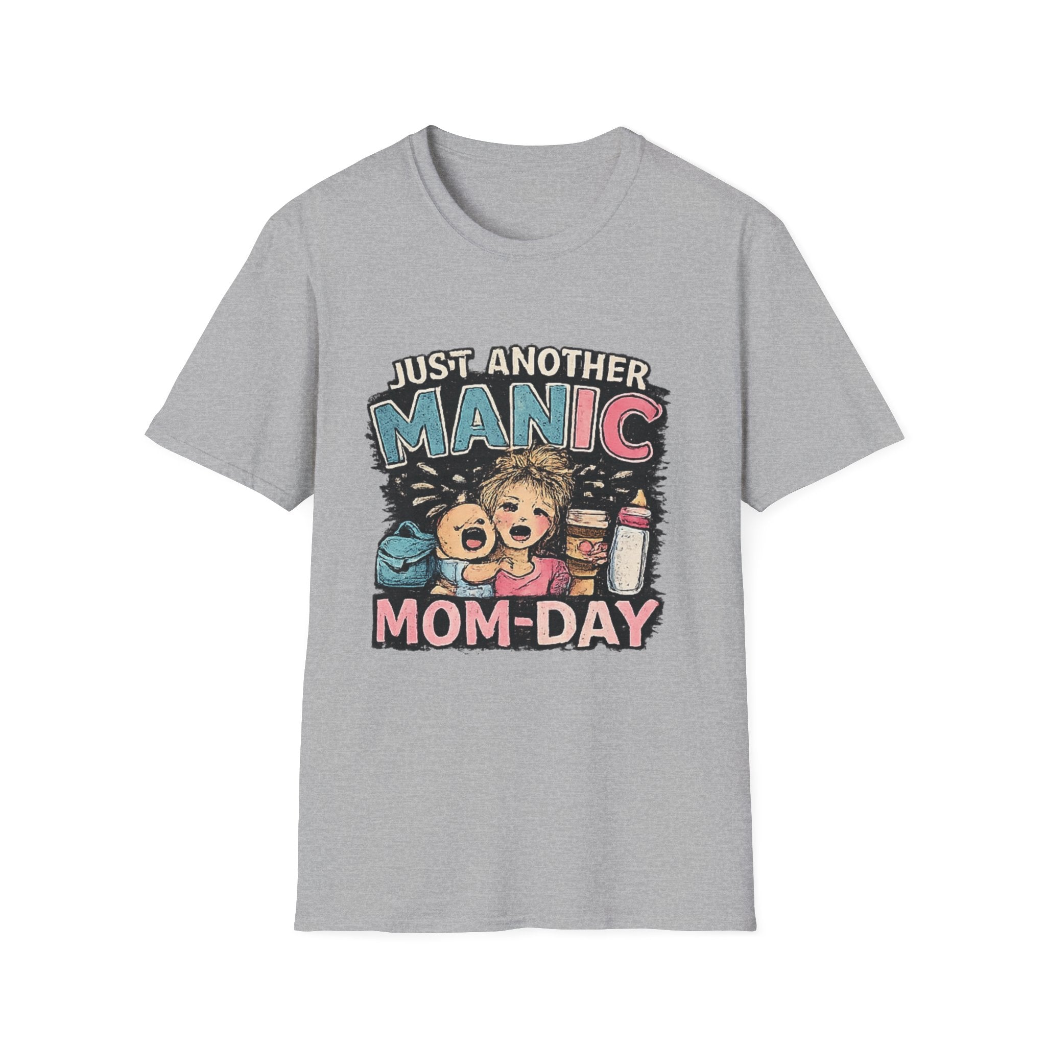 Just Another Manic Mom-Day T-Shirt — Funny Mom Life Graphic Tee