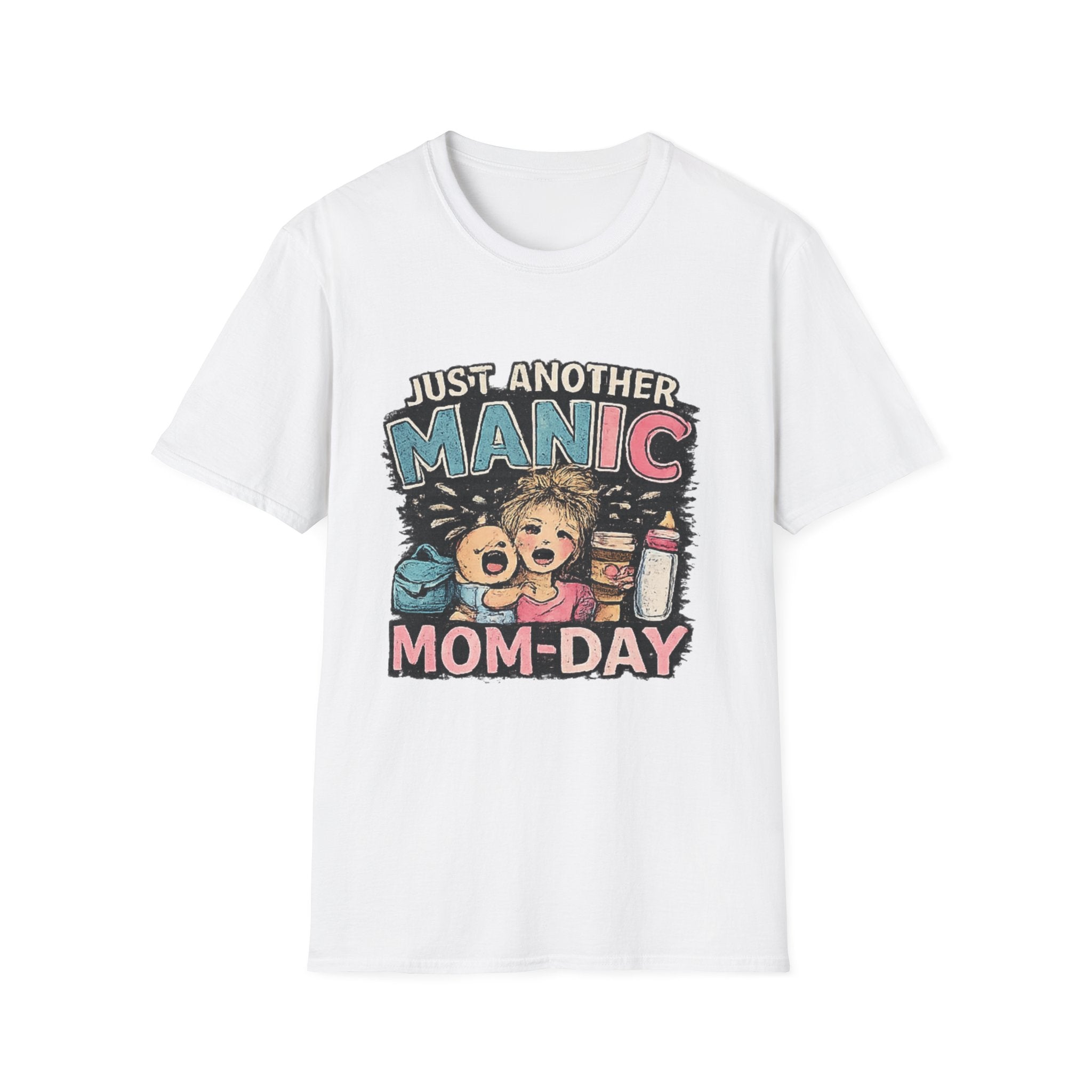 Just Another Manic Mom-Day T-Shirt — Funny Mom Life Graphic Tee
