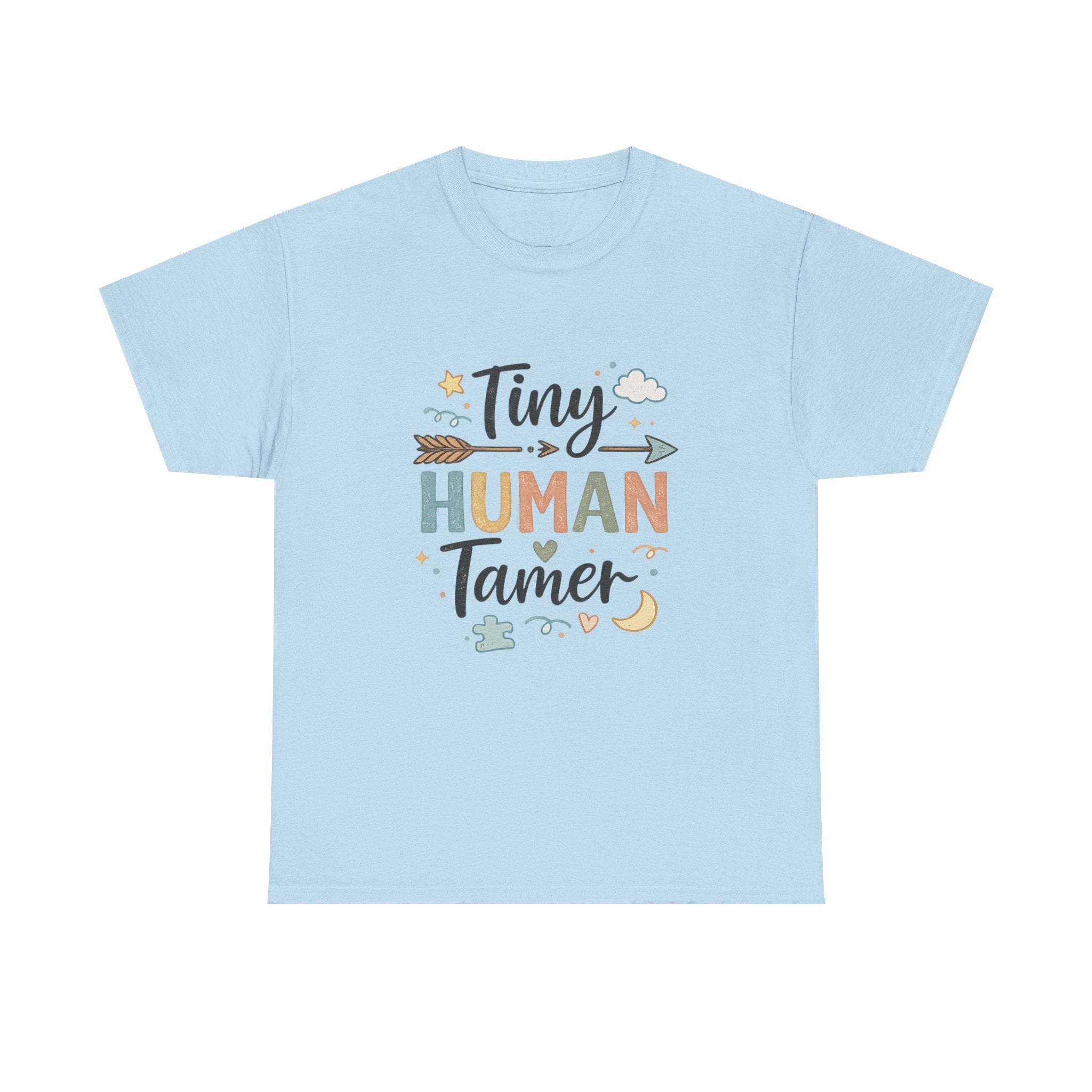 Tiny Human Tamer Mom T-Shirt — Funny Single Mom Momlife Tee