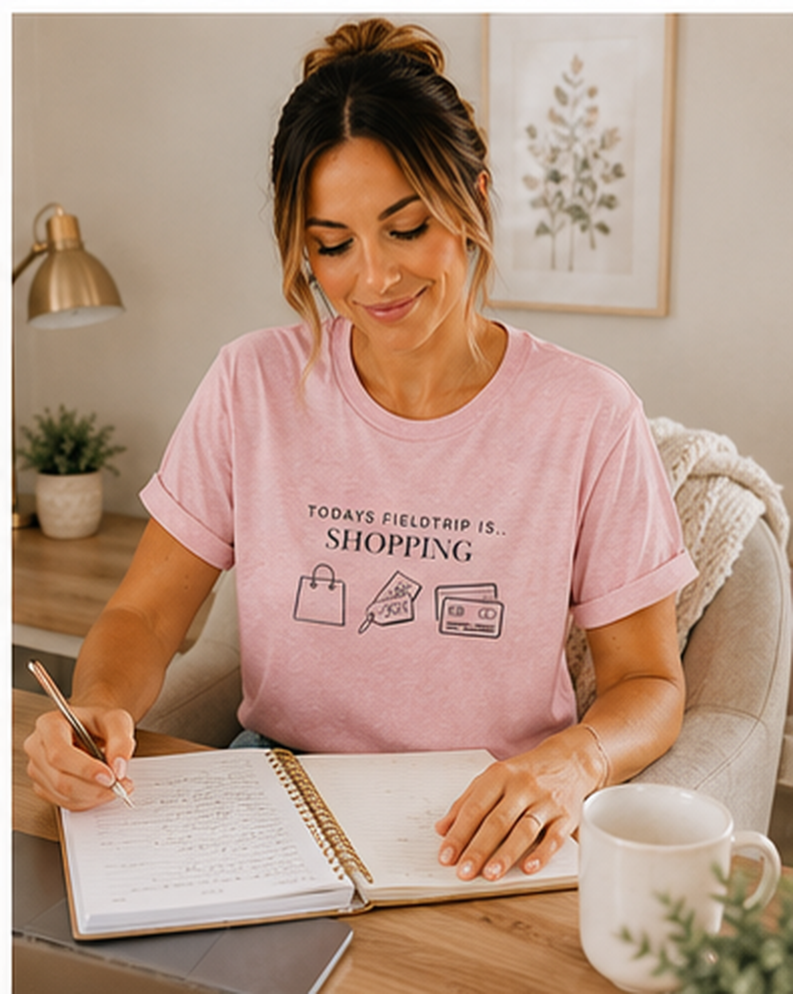 Today's Fieldtrip Is Shopping T-Shirt | Shopping Icons Tee