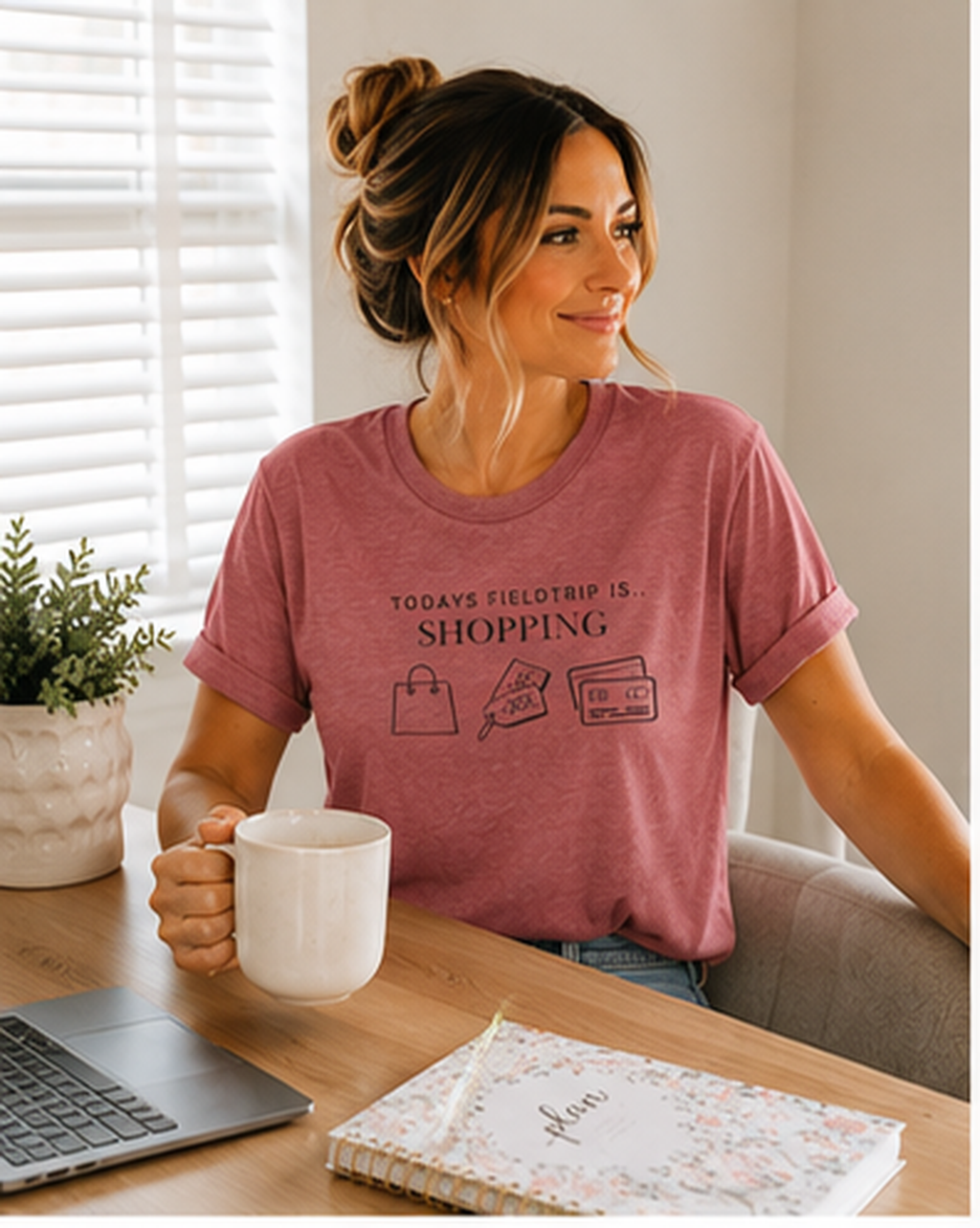 Today's Fieldtrip Is Shopping T-Shirt | Shopping Icons Tee