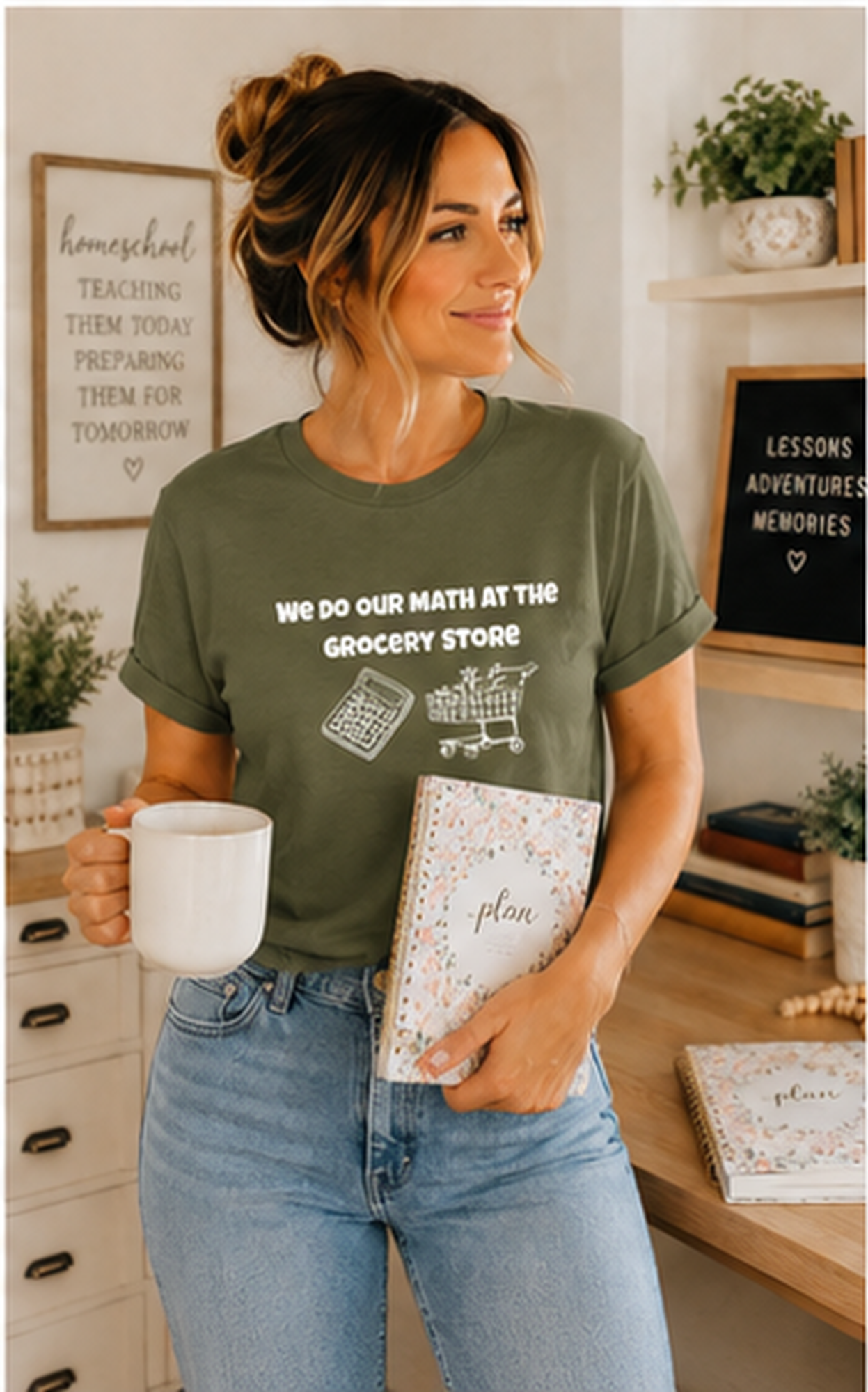 We Do Our Math At The Grocery Store T-Shirt | Funny Grocery Math Tee