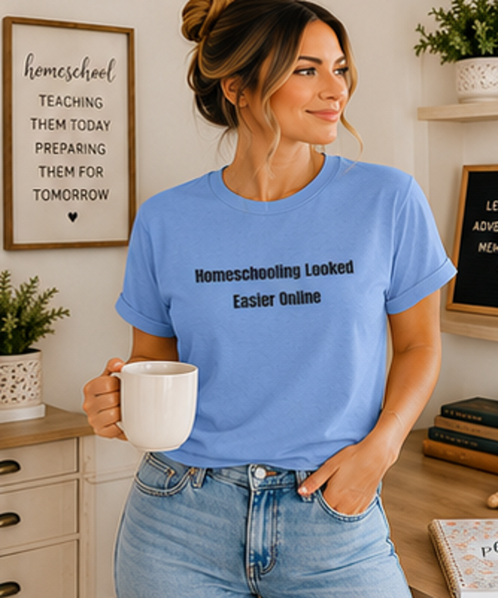 Homeschooling Looked Easier Online T-Shirt | Funny Homeschool Mom Tee