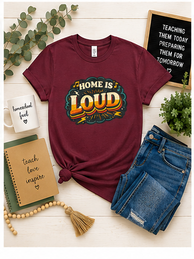 Home Is Loud T-Shirt — Funny Chaotic Household Shirt