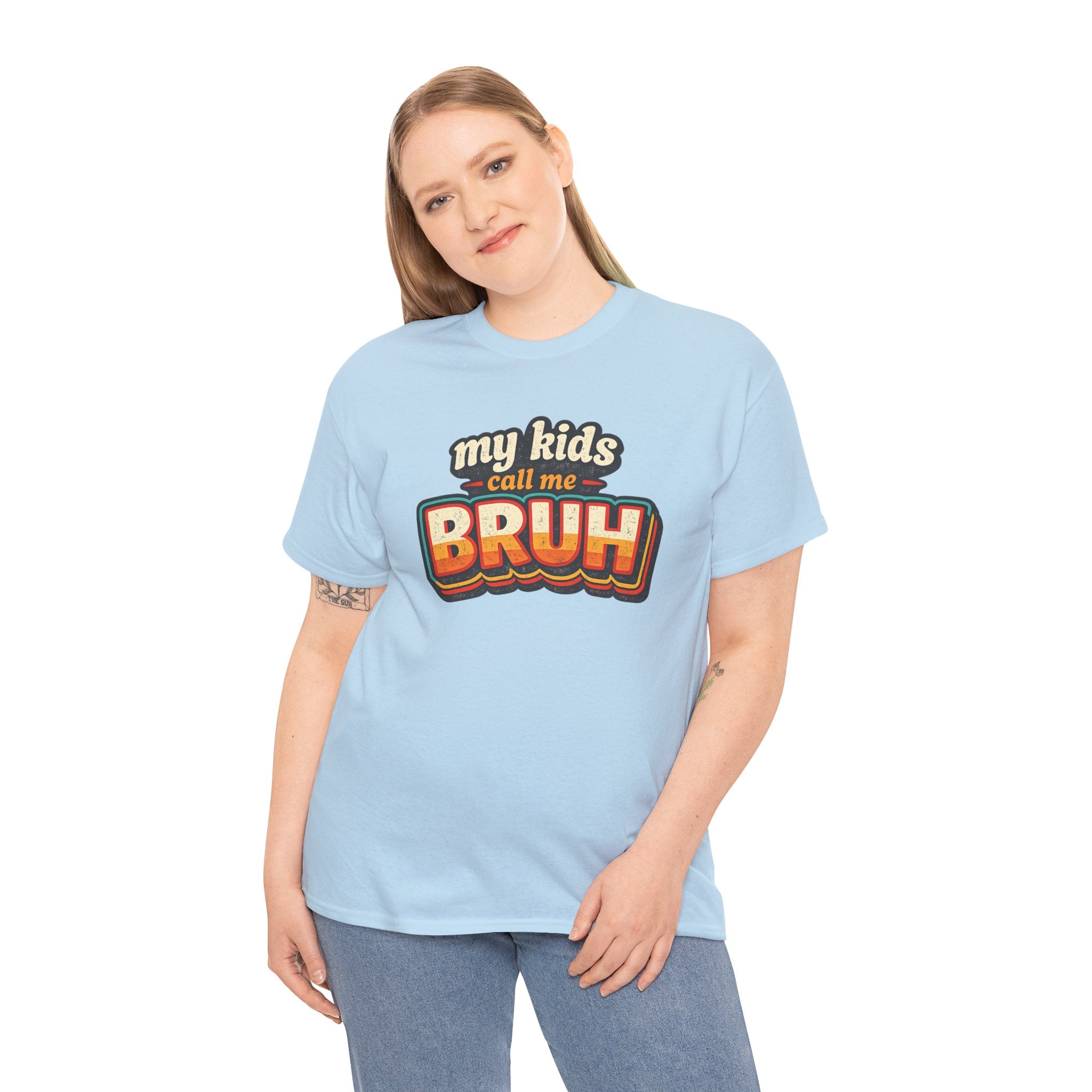 Bruh Dad T-Shirt – "My Kids Call Me BRUH" Retro Graphic Tee