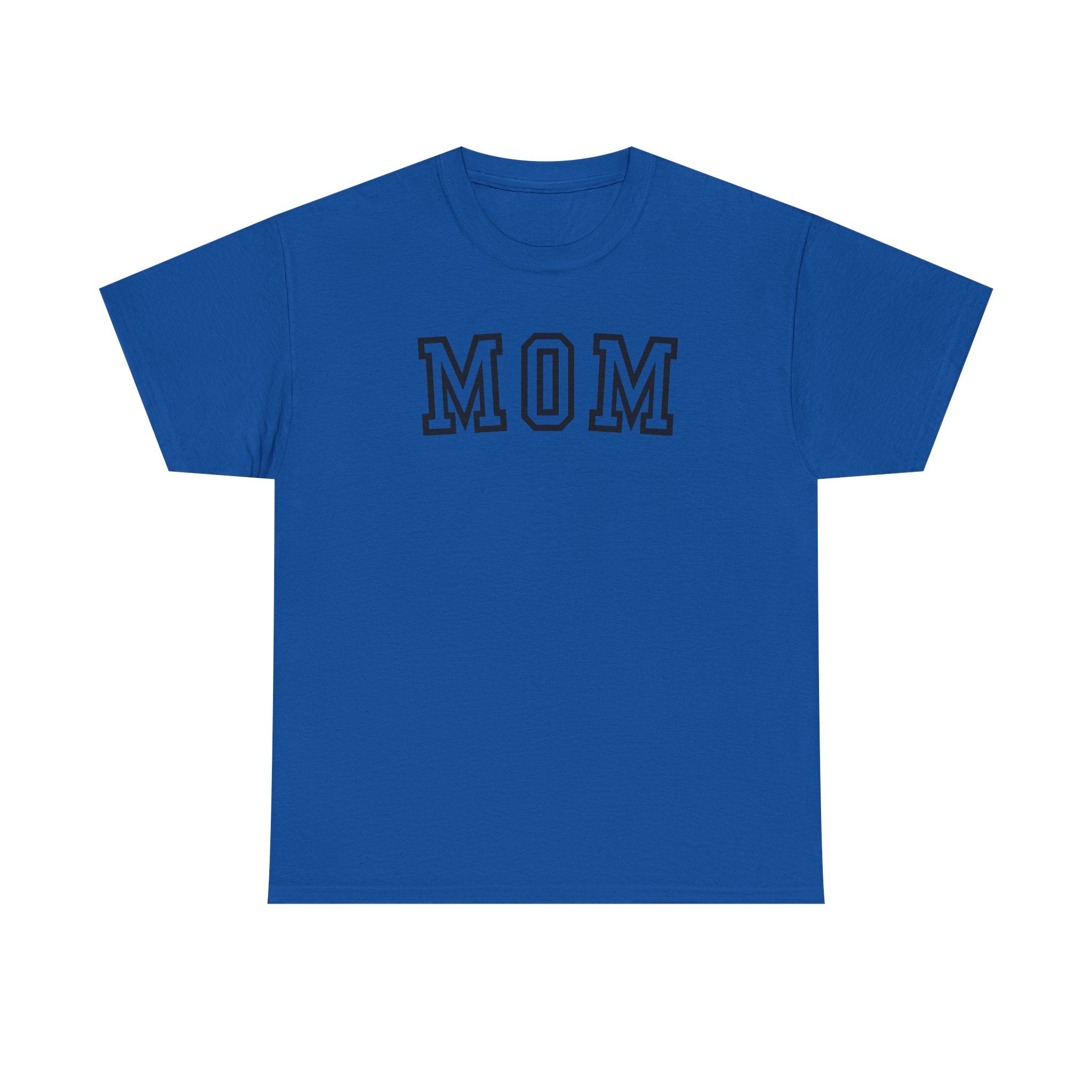 Mom Letterman T‑Shirt — Classic Collegiate 'MOM' Tee for Mother's Day & Everyday