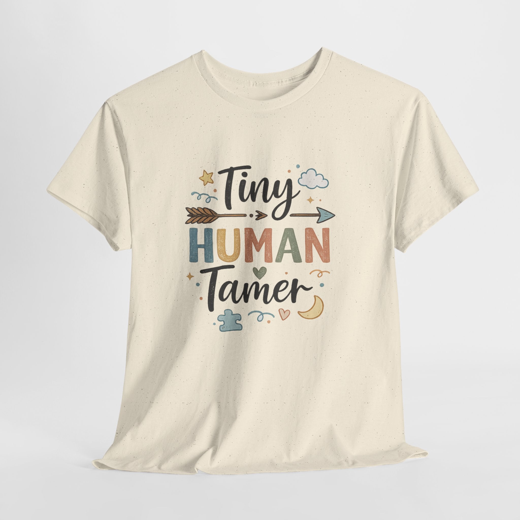 Tiny Human Tamer Mom T-Shirt — Funny Single Mom Momlife Tee
