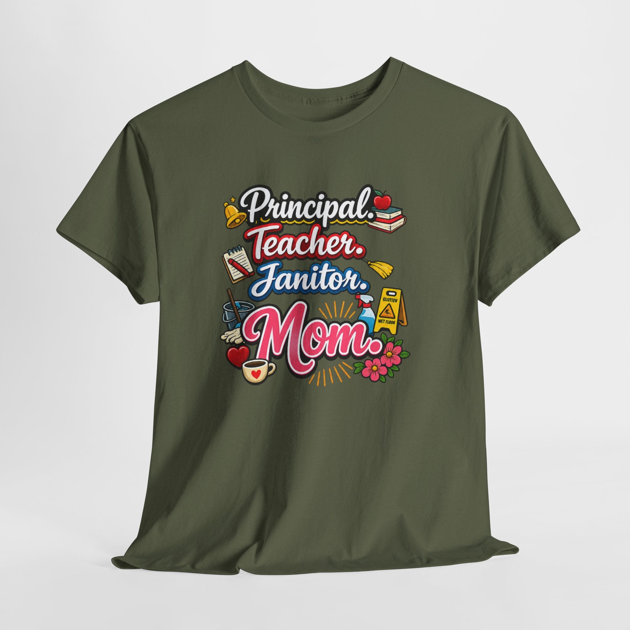 Homeschool Mom T-Shirt — 'Homeschooling Mom Who Does It All'