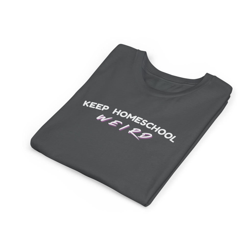 Keep Homeschool Weird Youth T-Shirt — Bella + Canvas Comfortable Tee for Kids