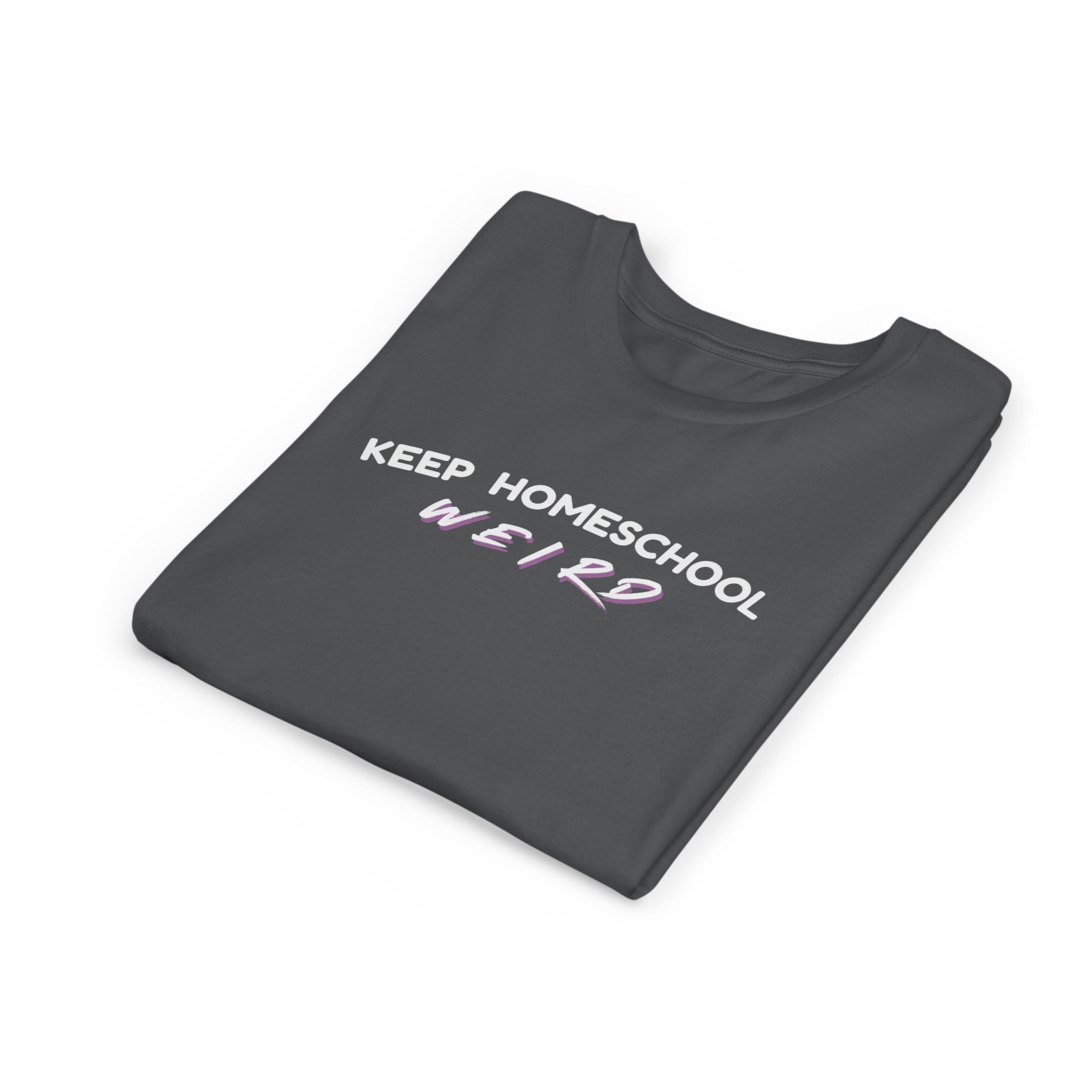 Keep Homeschool Weird Youth T-Shirt — Bella + Canvas Comfortable Tee for Kids