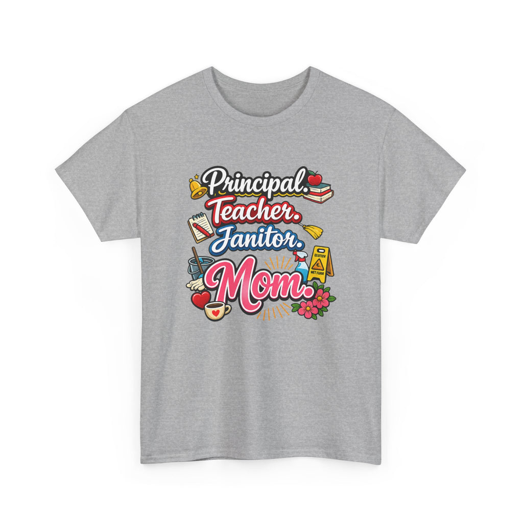 Homeschool Mom T-Shirt — 'Homeschooling Mom Who Does It All'