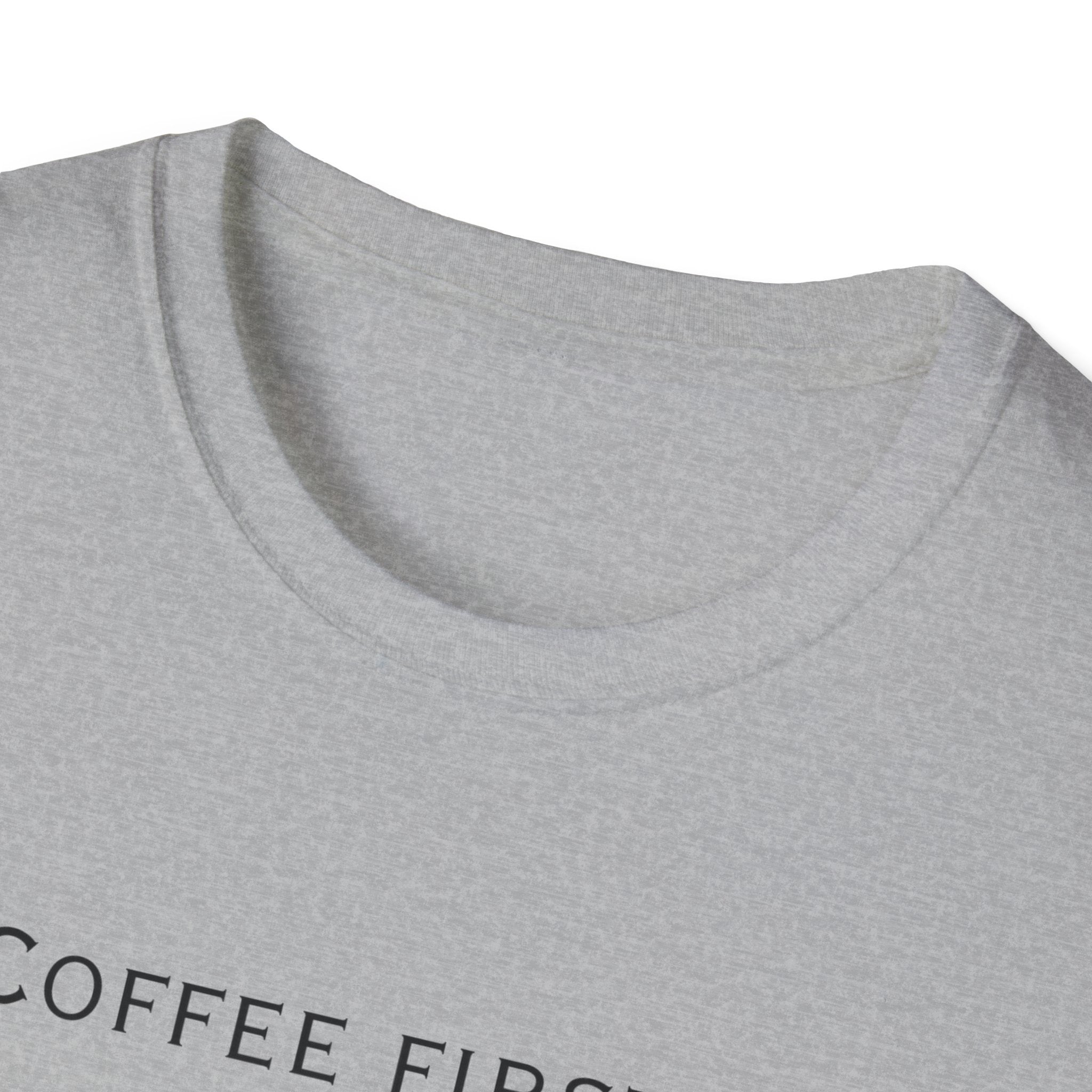Homeschool Mom Coffee Tee — "Need Coffee Before Any Work"