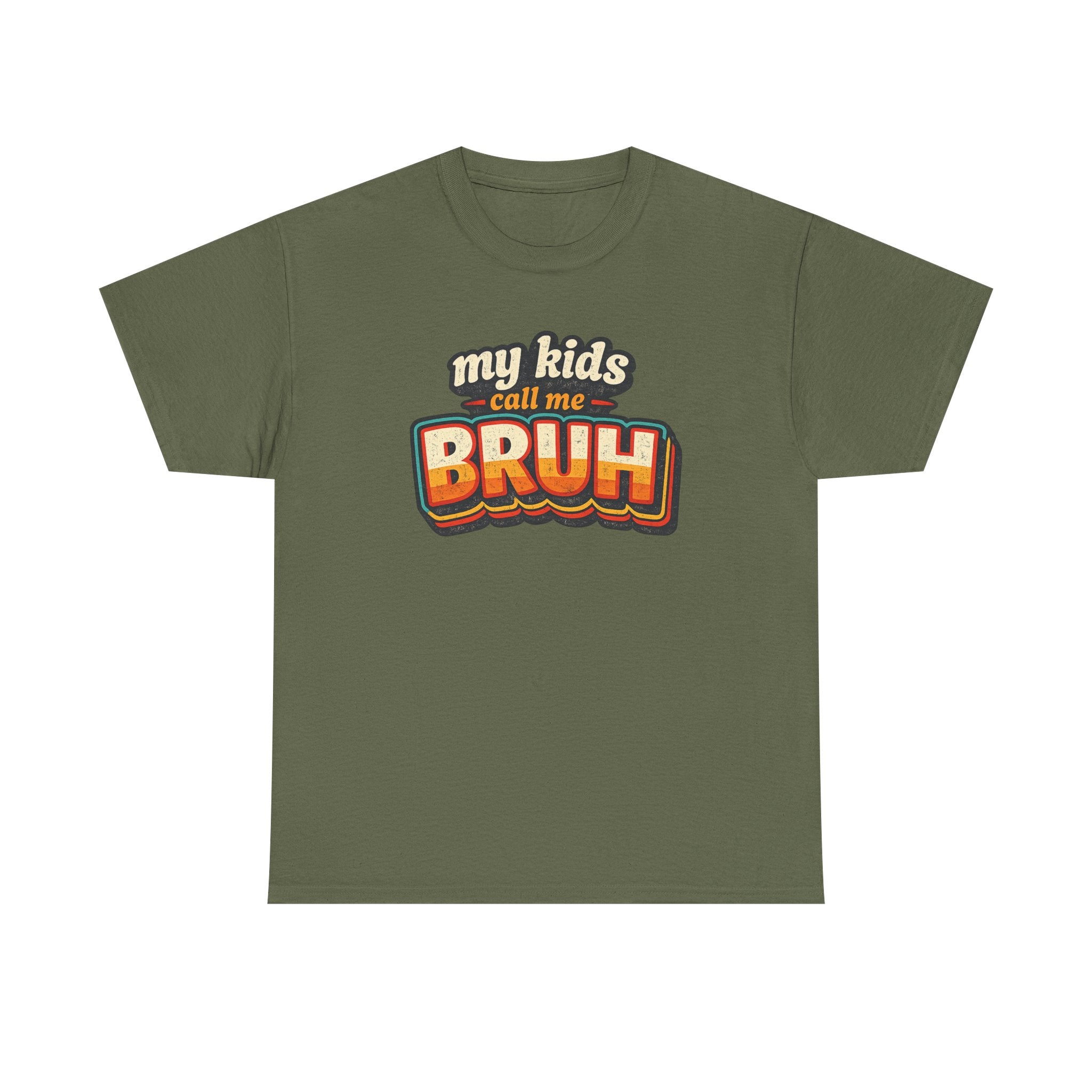 Bruh Dad T-Shirt – "My Kids Call Me BRUH" Retro Graphic Tee